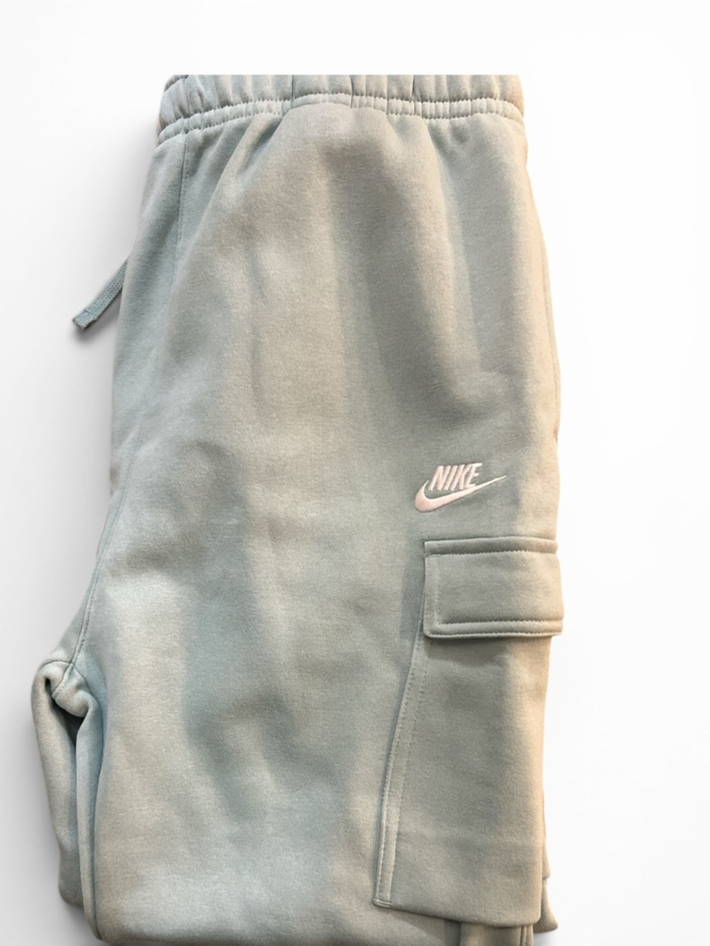 NWT Nike Cargo Sweatpants Sage Green Drawstring Joggers